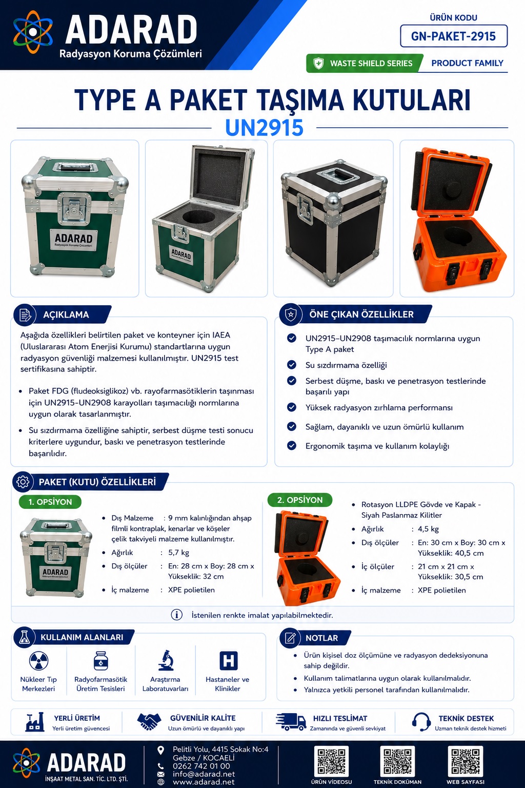 TYPE A PAKET KUTULARI